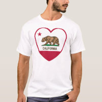 I Love CA Heart California Travel Tourist' Men's Tall T-Shirt