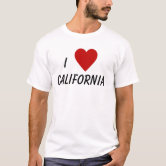 I love California - CA pink fade heart T-Shirt | Zazzle