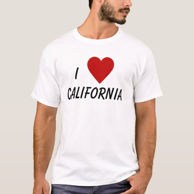 I Love California woman's shirt (Front)