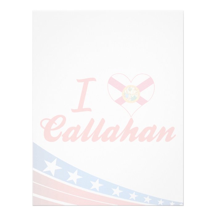 I Love Callahan, Florida Letterhead