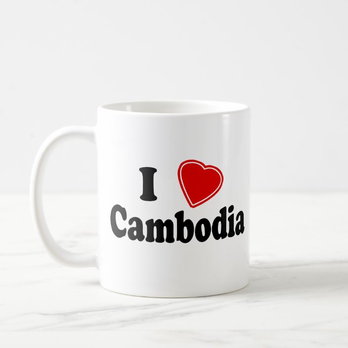 I Love Cambodia Coffee Mug