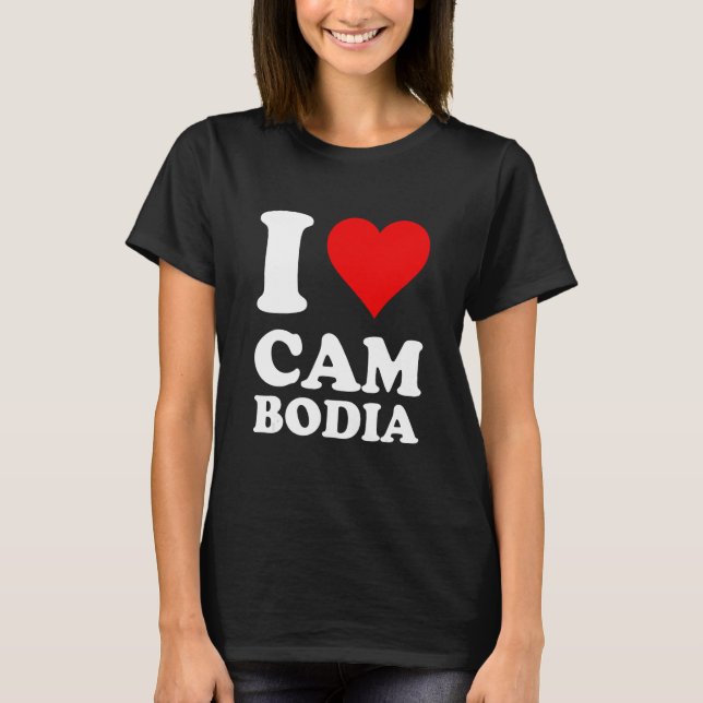 I Love Cambodia T-Shirt (Front)