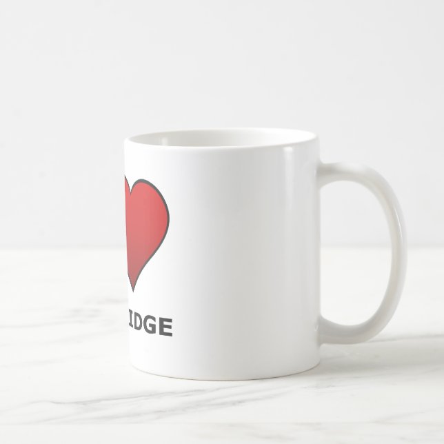 I LOVE CAMBRIDGE, MA - MASSACHUSETTS COFFEE MUG (Right)