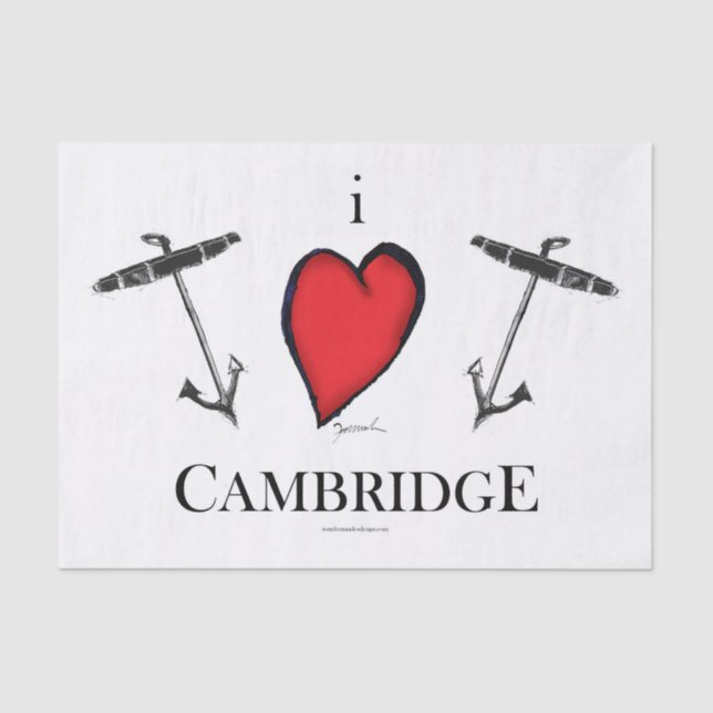 I LOVE CAMBRIDGE TISSUE PAPER (Front)