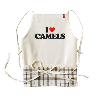 I LOVE CAMELS ZAZZLE HEART APRON