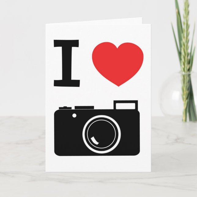 I love Cameras Card (Front)