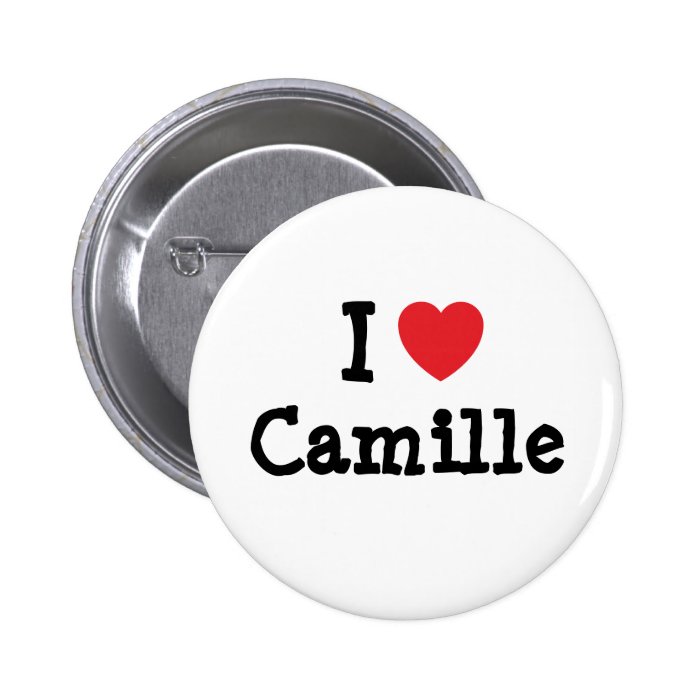 I love Camille heart T Shirt Buttons