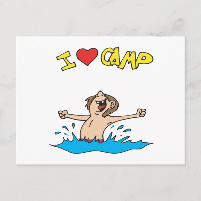 I Love Camp 2 Postcard (Front)