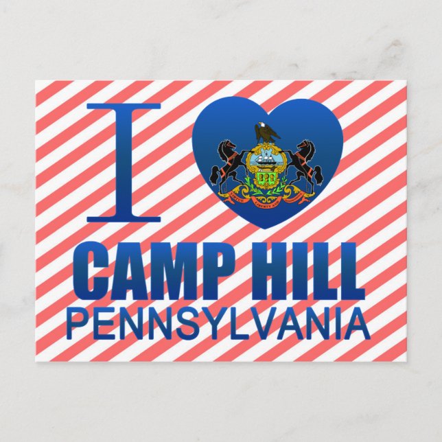 I Love Camp Hill, PA Postcard (Front)