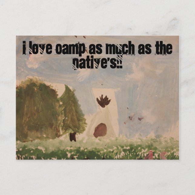 I love camp postcard (Front)