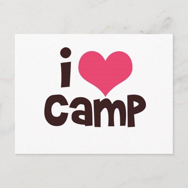 I Love Camp Postcard (Front)