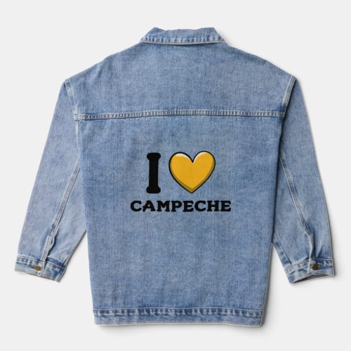 I Love Campeche Mexico  5  Denim Jacket