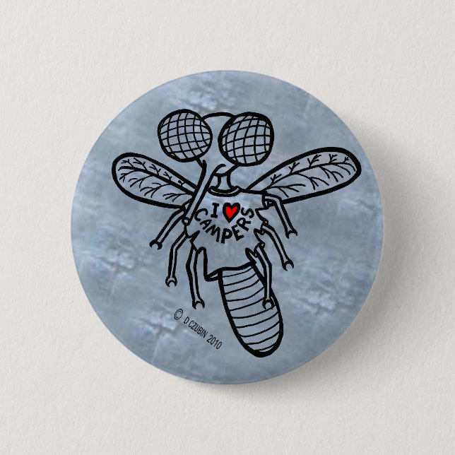 I Love Campers! Button (Front)