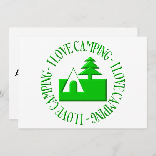 I love camping (Front/Back)