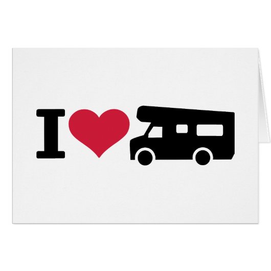 I love camping - camper cards (Front Horizontal)