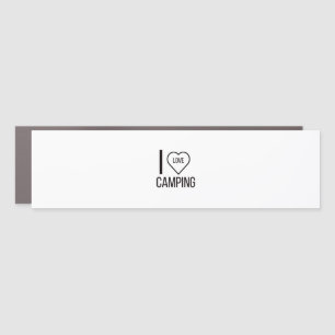 I LOVE CAMPING CAR MAGNET