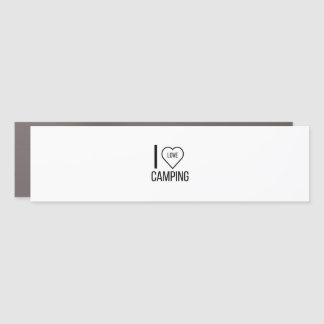 I LOVE CAMPING CAR MAGNET