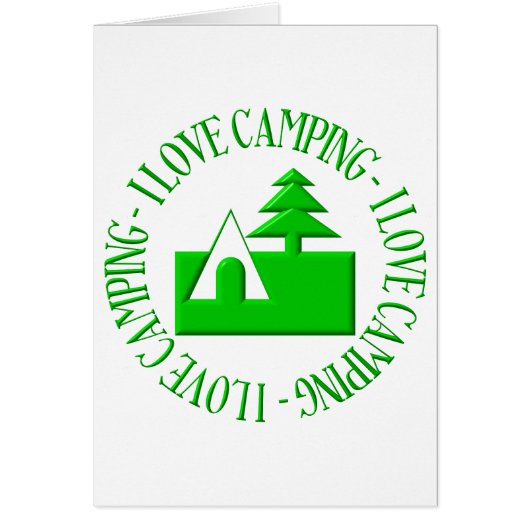 I love camping cards (Front)