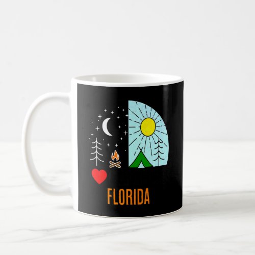 I Love Camping Florida America Outdoors Nature Hik Coffee Mug
