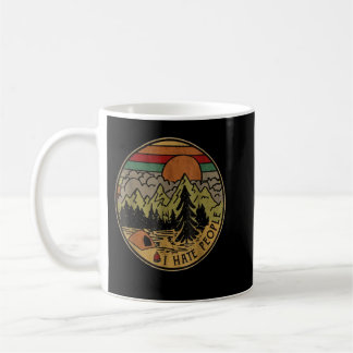 I love Camping I Hate People Outdoors Funny Vintag Coffee Mug