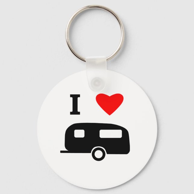 I Love Camping Keychain (Front)
