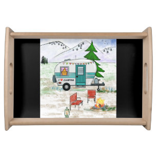 I Love Camping Serving Tray