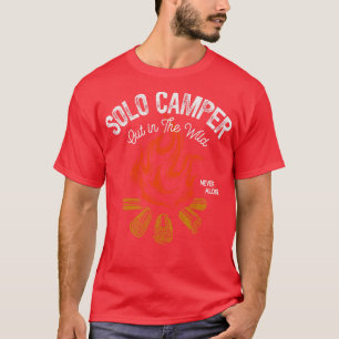 I Love Camping Solo Campers Campfire T-Shirt