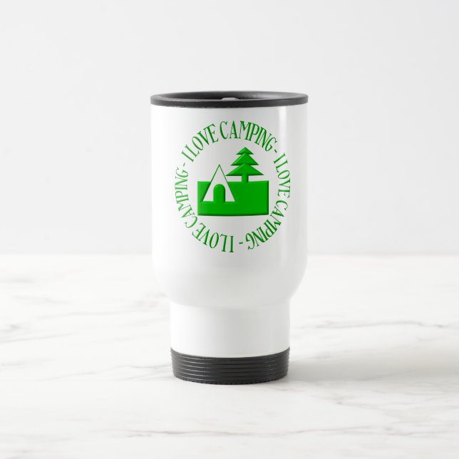 I love camping travel mug (Center)