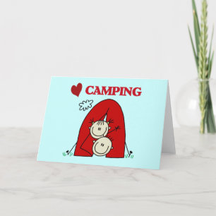 I Love Camping Tshirts and Gifts Card
