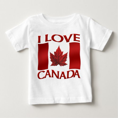 I Love Canada Baby Shirt Baby Canada T_Shirt