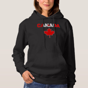 I Love Canada Canadian Flag Maple Leaf Men Women K Hoodie