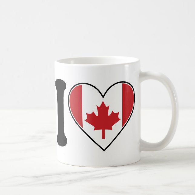 I Love Canada Coffee Mug (Right)