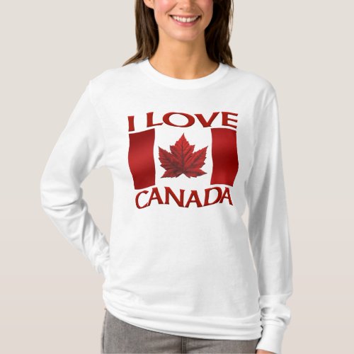 I Love Canada Hoodie Womens Canada Hoodie Shirt