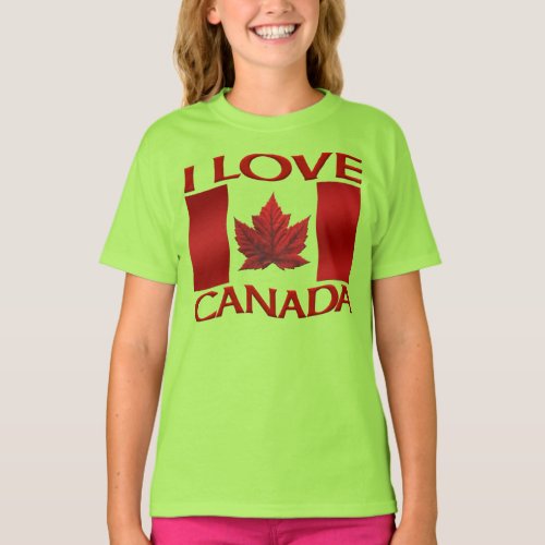 I Love Canada Jersey Canada Souvenir Sports Shirt