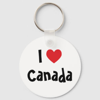 I Love Canada Keychain