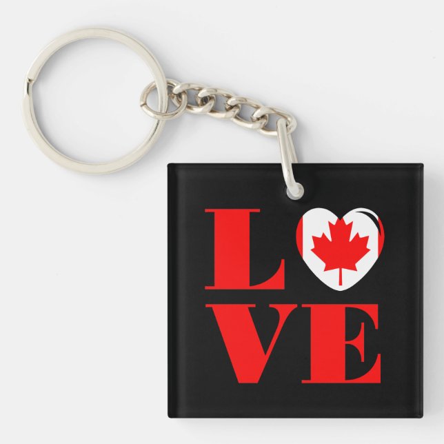 I love Canada Keychain (Front)