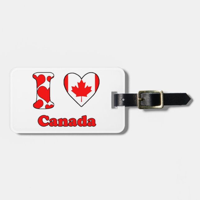 I love Canada Luggage Tag (Front Horizontal)