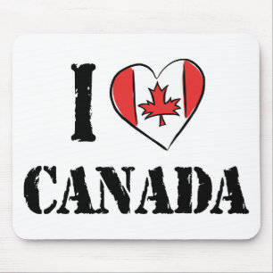 I Love Canada Mouse Pad