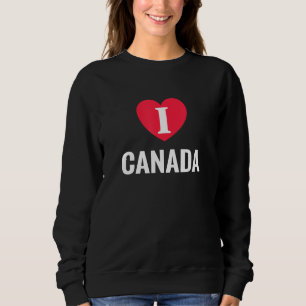 I Love Canada Patriotic Home Country Travel Sweatshirt