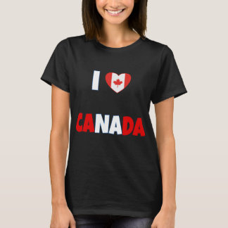 I LOVE CANADA : Proud Canadian  T-Shirt