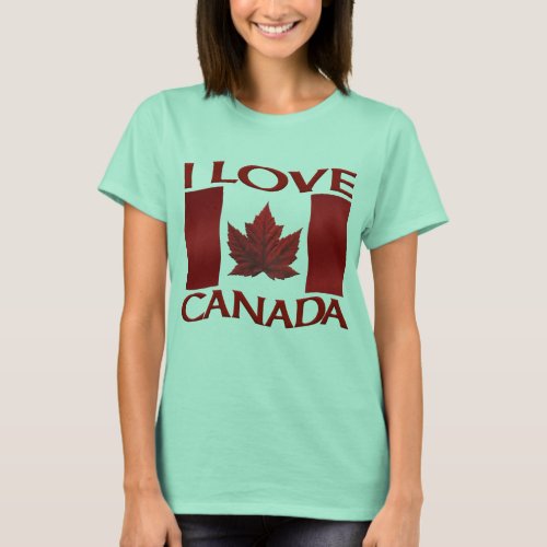 I Love Canada Shirt Plus Size Baseball Jersey