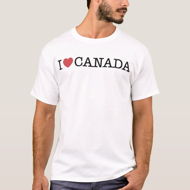 I Love Canada T-Shirt (Front)