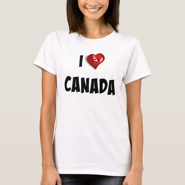 I Love CANADA T-Shirt (Front)