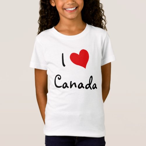 I Love Canada T_Shirt