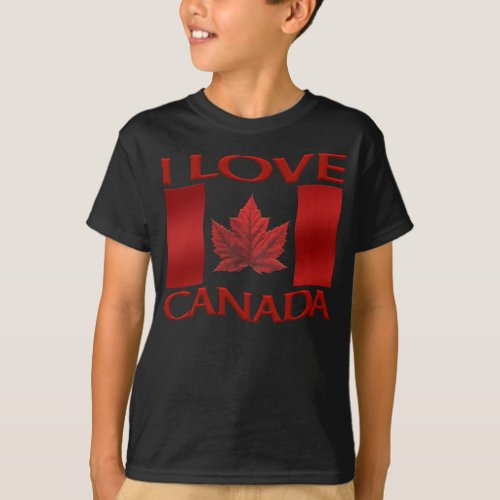 I Love Canada T_shirt Organic Kids Canada Tee