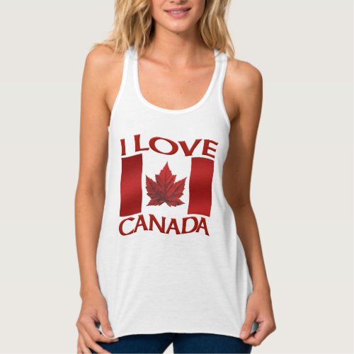 I Love Canada T_shirt Womens Canada Souvenir Tops