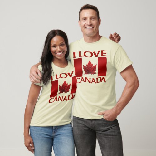 I Love Canada Tank Top Canada Souvenir Mens Shirt