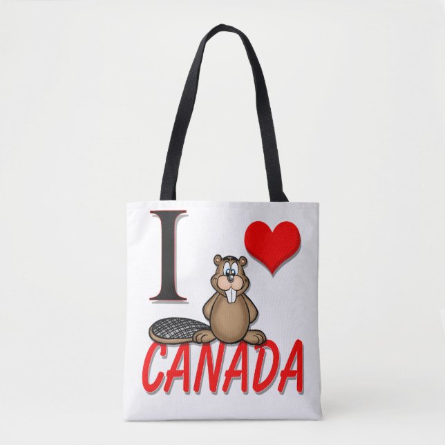 I Love Canada Tote Bag (Front)
