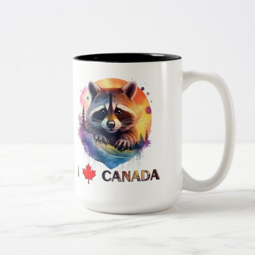 I love Canada Two_Tone Coffee Mug