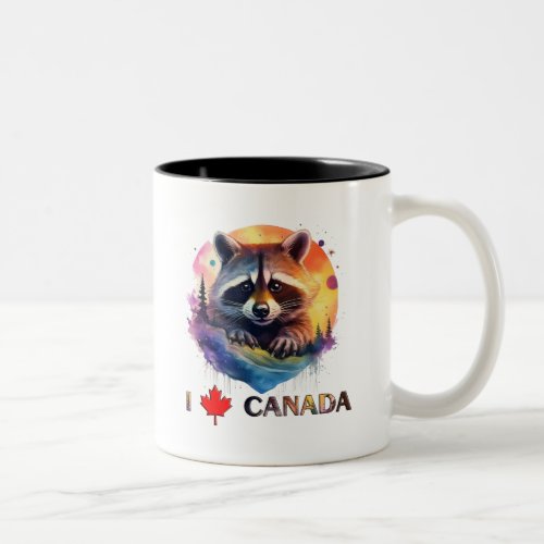 I love Canada Two_Tone Coffee Mug